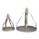 Decoratieve schaal (2) Ø 29x31 / Ø 18x24 cm