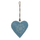 Decoratie hanger hart 16x5x16 cm