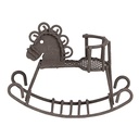 Decoratie hobbelpaard 9x3x6 cm