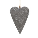 Decoratie hanger hart 11x2x8 cm