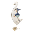 Decoratie gans 15x13x36 cm