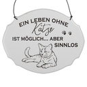 Tekstbord 18x1x15 cm