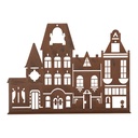 Decoratie huis 29x5x21 cm