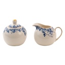 Melkkannetje en suikerpot 11x9x8 / Ø 9x9 cm