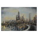 Wanddecoratie Skyline 120x4x80 cm