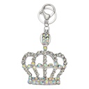 Sleutelhanger 7x2x8 cm zilverkleurig