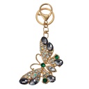 Sleutelhanger 5x1x8 cm goudkleurig