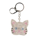 Sleutelhanger zilverkleurig 6x2x11 cm