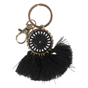 Sleutelhanger zwart 4x1x7 cm