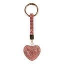Sleutelhanger rood 4x3x13 cm