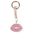 Sleutelhanger roze 5x2x13 cm