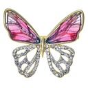 Broche vlinder roze