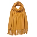 Sjaal 68x175 cm geel
