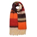 Sjaal 37x210 cm bruin