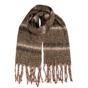 Sjaal 50x210 cm bruin