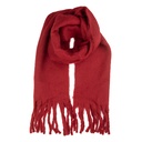 Sjaal 40x190 cm rood